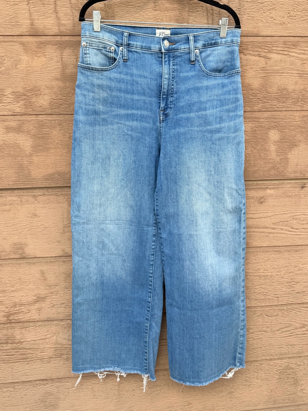 Madewell slim wide leg Light Wash high rise jeans